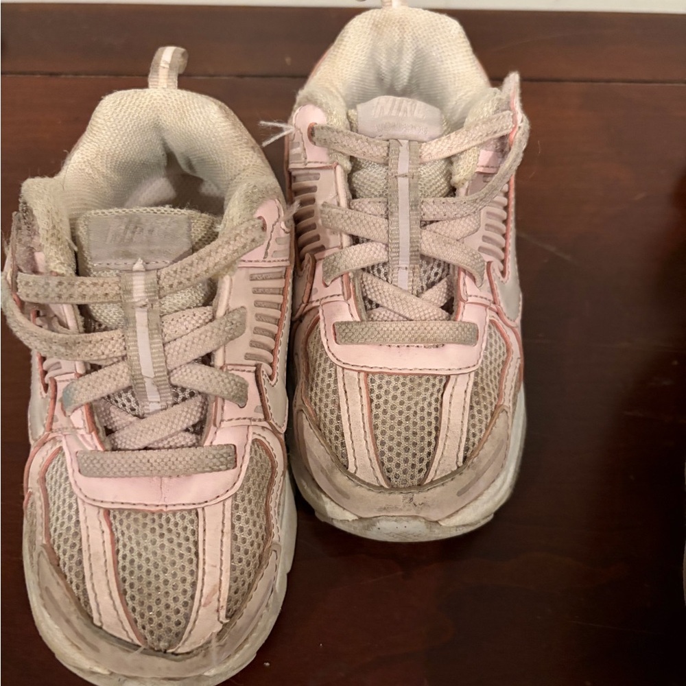 Nike Kids Pink and Gray Sneakers